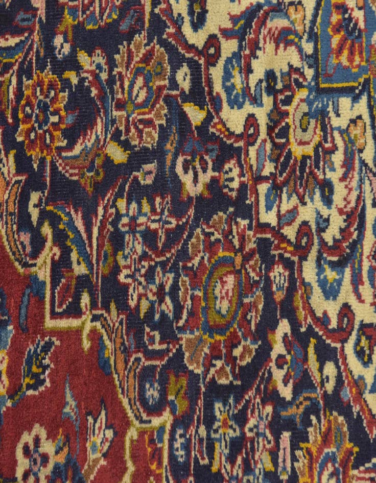 Detail image of  9' 10 x 13' 3  Hand Knotted Kashan Persian Wool Rug