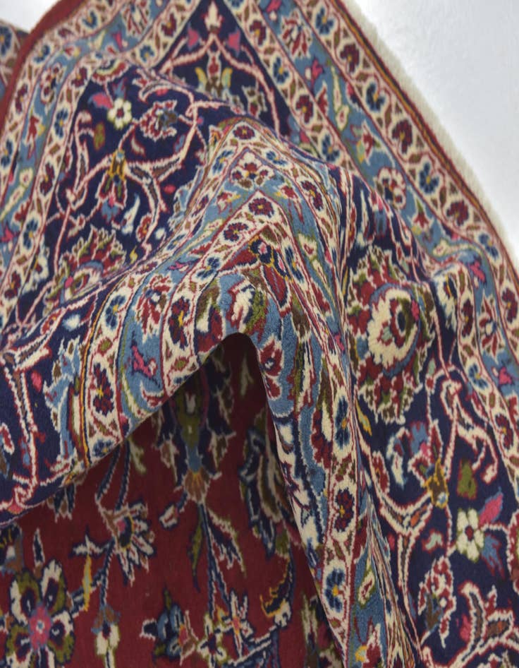 Detail image of  9' 9 x 13' 4  Hand Knotted Kashan Persian Wool Rug