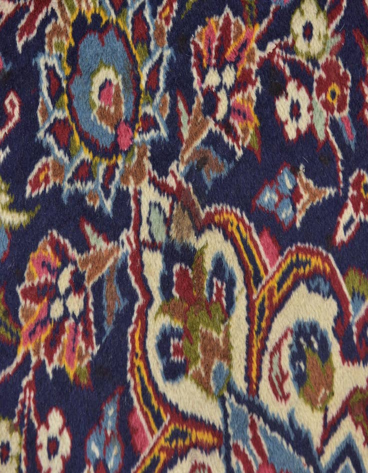 Detail image of  9' 9 x 13' 4  Hand Knotted Kashan Persian Wool Rug