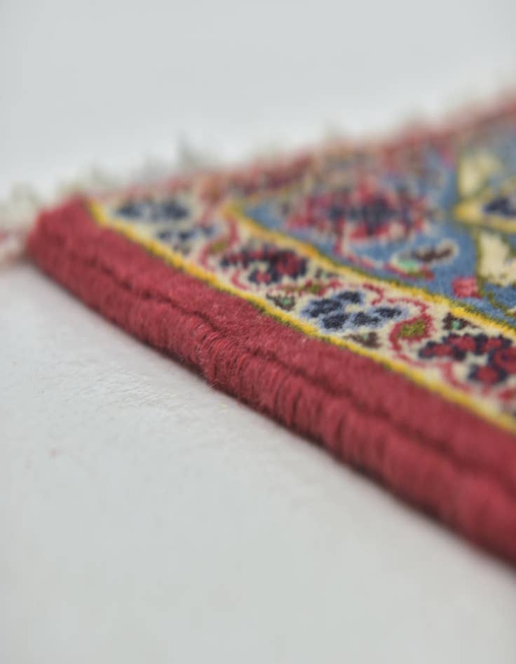 Detail image of  9' 9 x 13' 3  Hand Knotted Kashan Persian Wool Rug