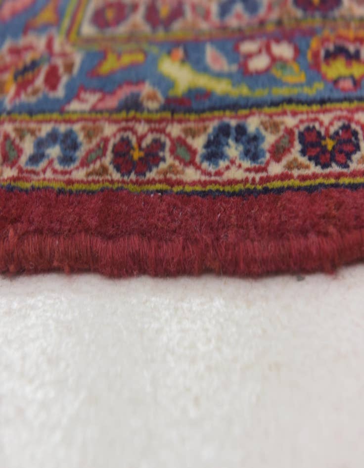 Detail image of  9' 9 x 13' 9  Hand Knotted Kashan Persian Wool Rug