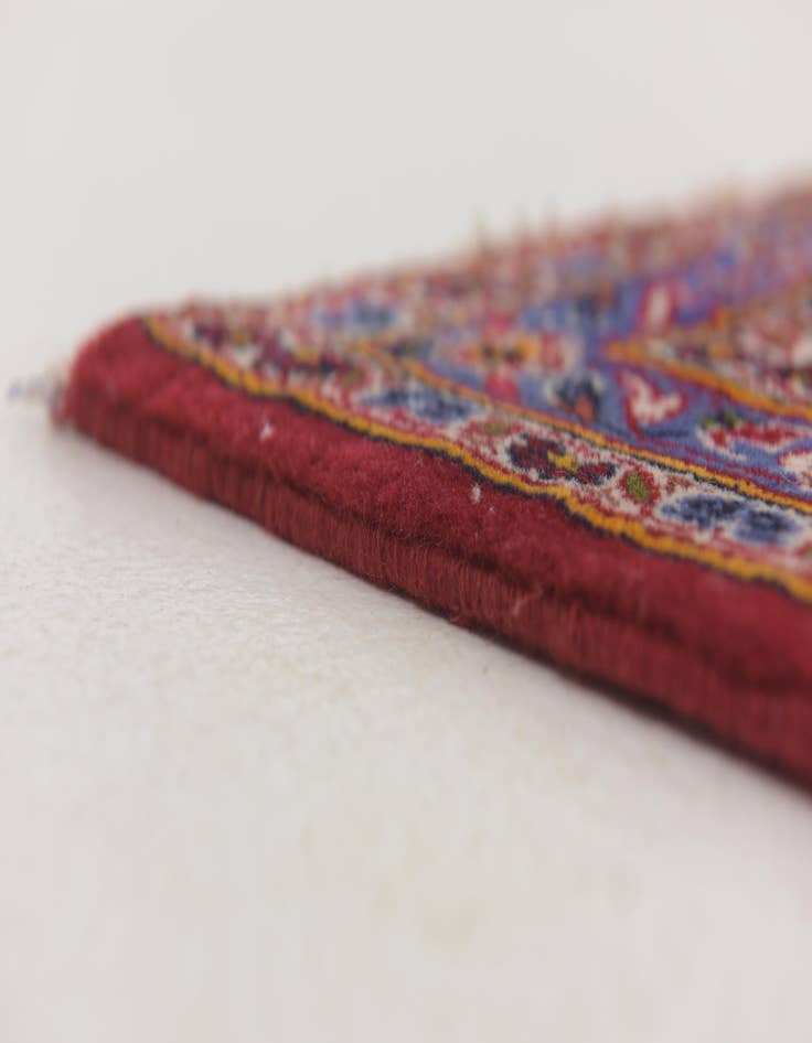 Detail image of  9' 8 x 13' 2  Hand Knotted Kashan Persian Wool Rug