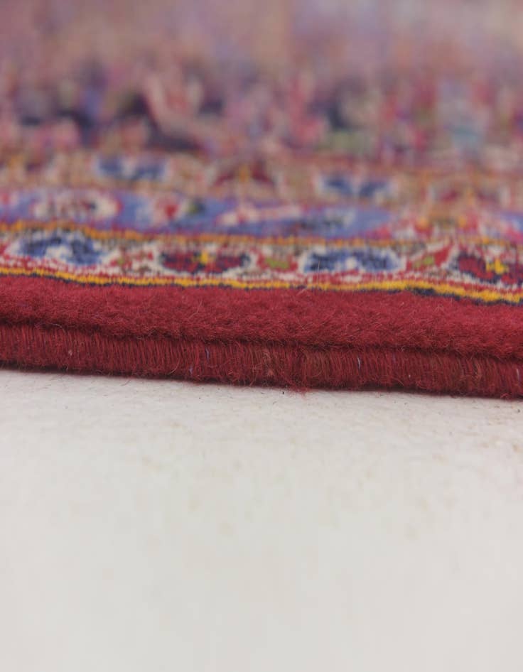 Detail image of  9' 8 x 13' 2  Hand Knotted Kashan Persian Wool Rug