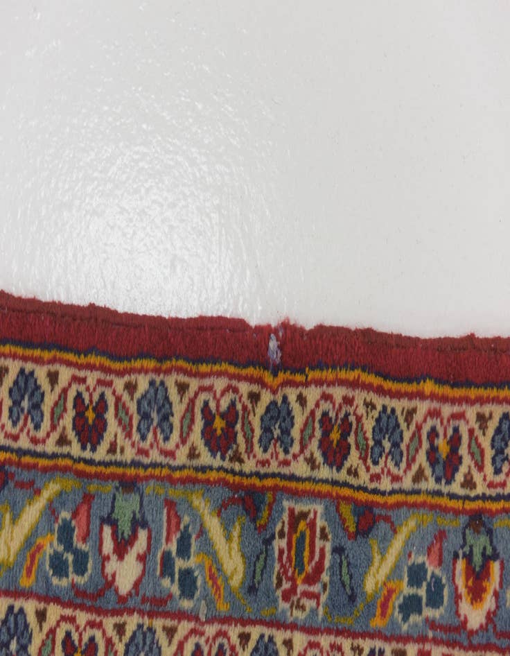 Detail image of  9' 8 x 13' 5  Hand Knotted Kashan Persian Wool Rug