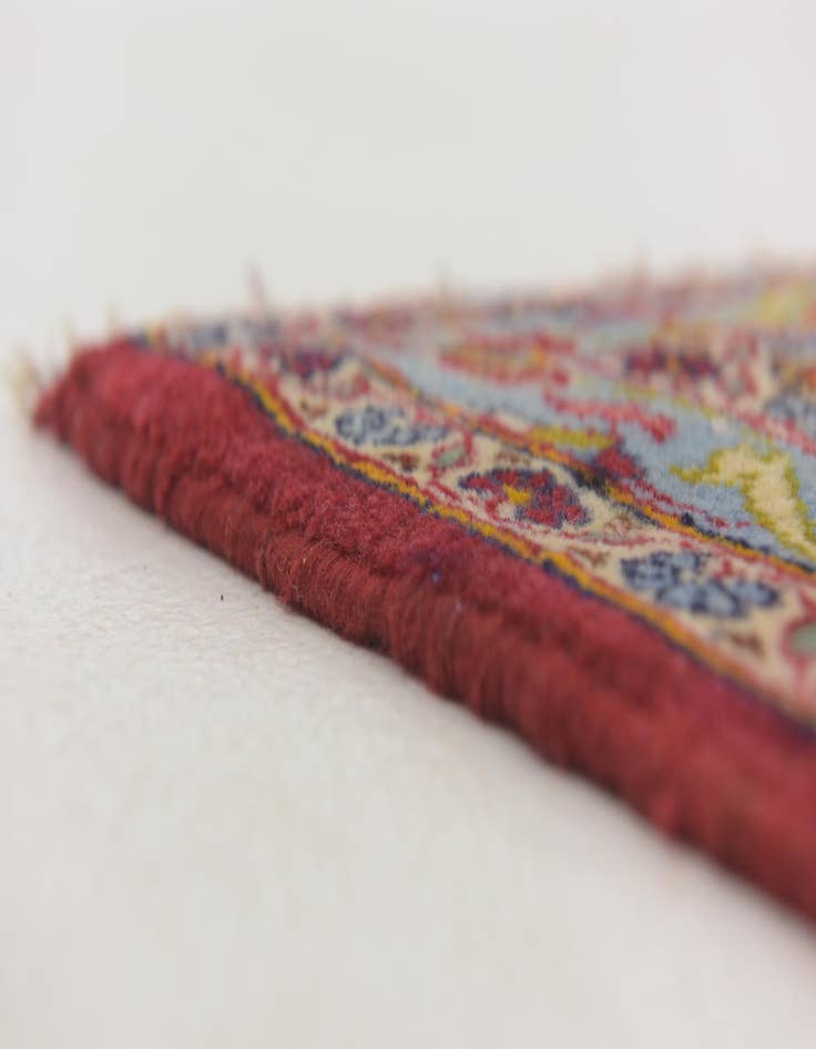 Detail image of  9' 8 x 13' 5  Hand Knotted Kashan Persian Wool Rug