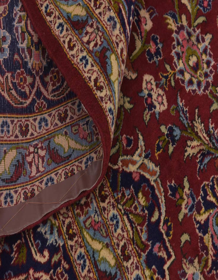 Detail image of  9' 7 x 14' 2  Hand Knotted Kashan Persian Wool Rug