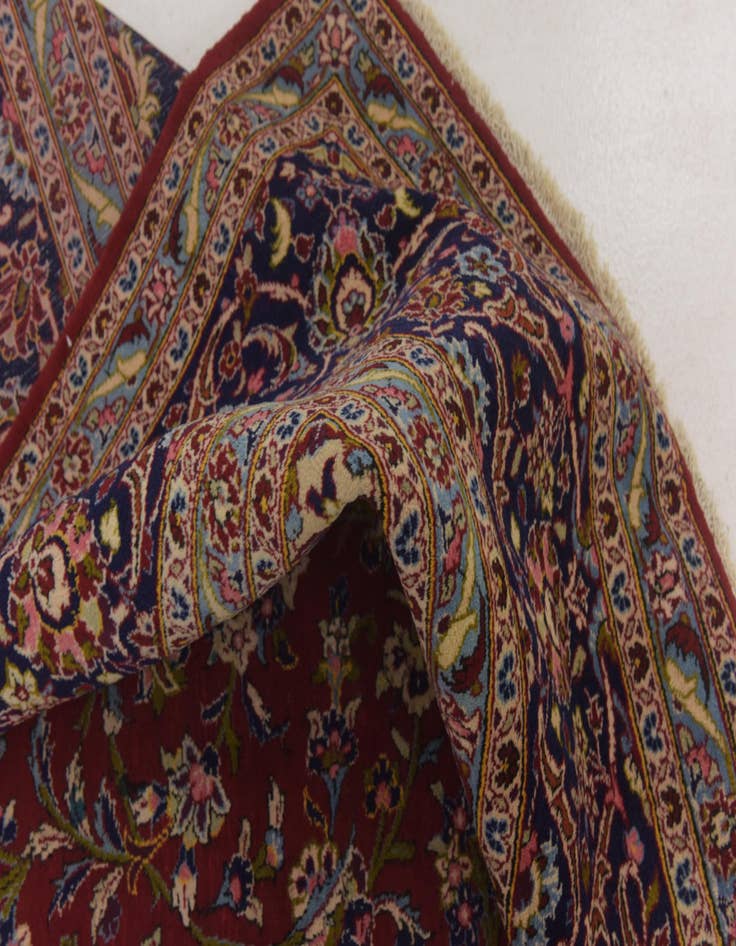 Detail image of  9' 7 x 14' 2  Hand Knotted Kashan Persian Wool Rug