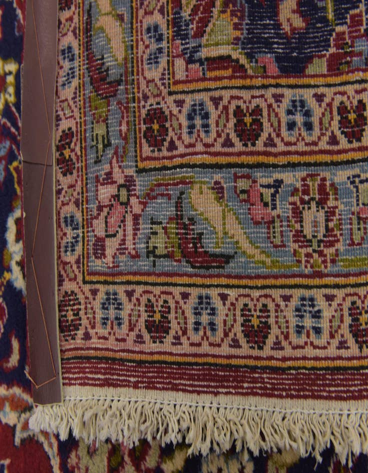 Detail image of  9' 7 x 14' 2  Hand Knotted Kashan Persian Wool Rug