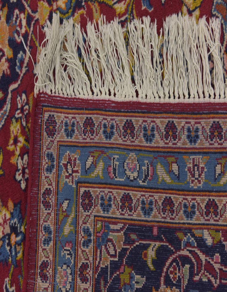 Detail image of  9' 9 x 13' 2  Hand Knotted Kashan Persian Wool Rug