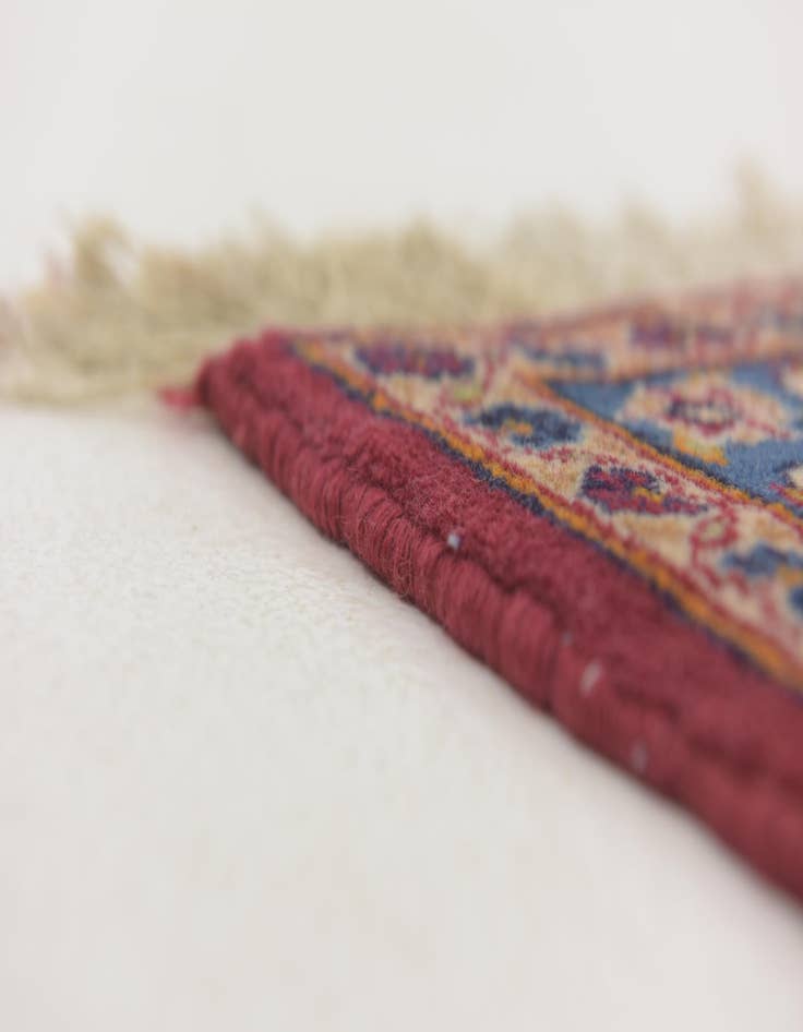 Detail image of  9' 9 x 13' 2  Hand Knotted Kashan Persian Wool Rug