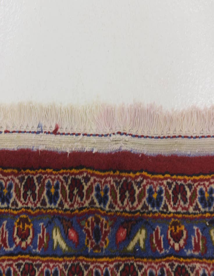 Detail image of  9' 9 x 12' 8  Hand Knotted Kashan Persian Wool Rug