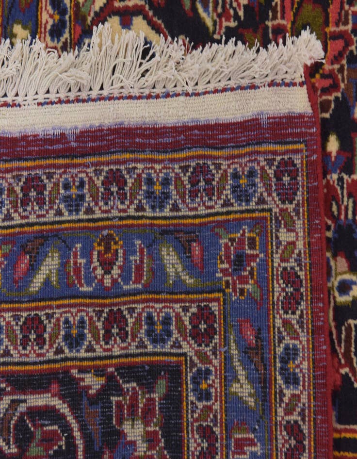Detail image of  9' 9 x 12' 8  Hand Knotted Kashan Persian Wool Rug