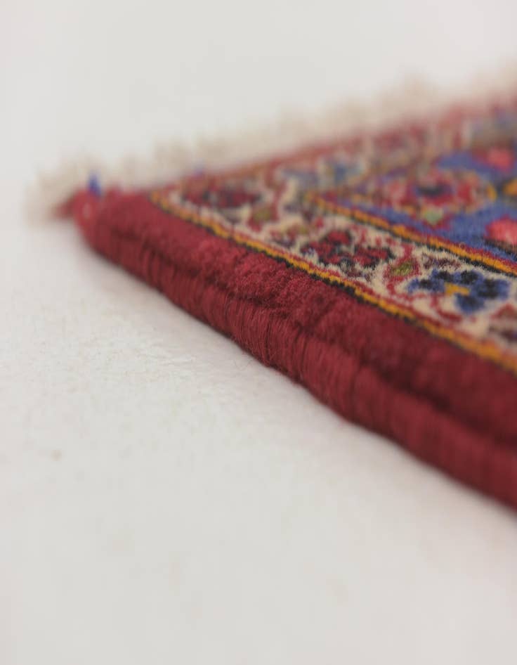 Detail image of  9' 9 x 12' 8  Hand Knotted Kashan Persian Wool Rug