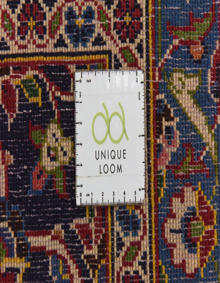 Detail image of  9' 6 x 13'  Hand Knotted Kashan Persian Wool Rug