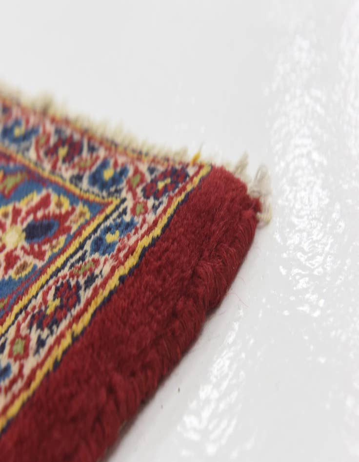 Detail image of  9' 6 x 13'  Hand Knotted Kashan Persian Wool Rug