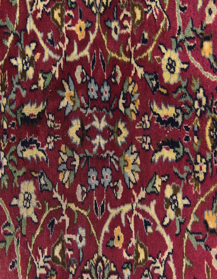Detail image of  8' 5 x 11' 6  Hand Knotted Kashan Oriental Wool Rug