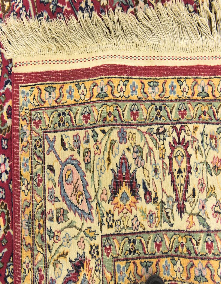 Detail image of  8' 5 x 11' 6  Hand Knotted Kashan Oriental Wool Rug