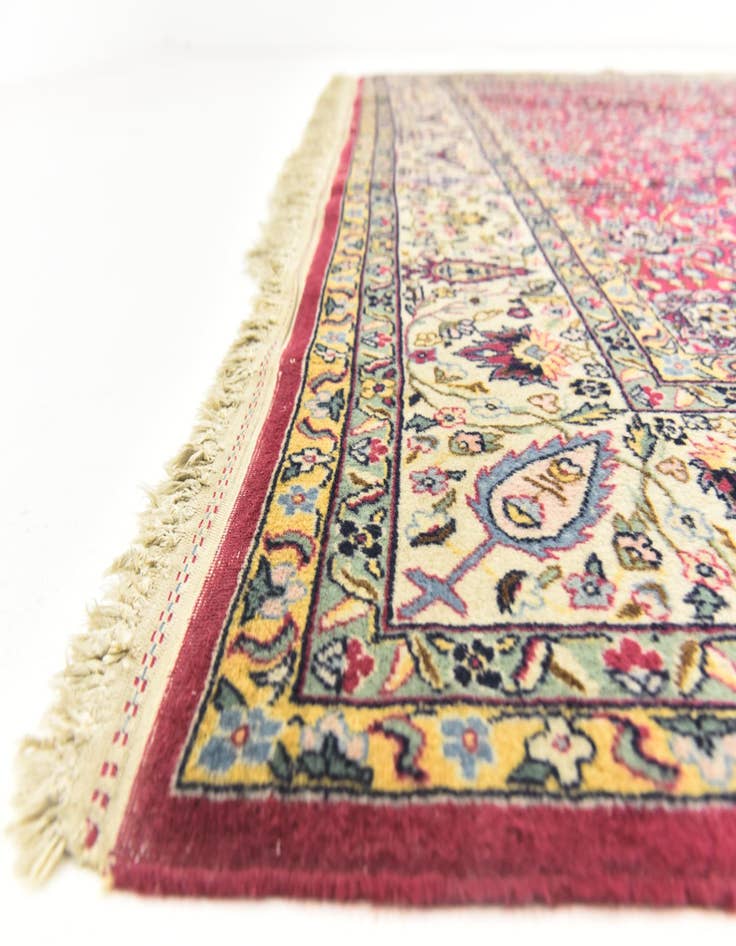 Detail image of  8' 5 x 11' 6  Hand Knotted Kashan Oriental Wool Rug