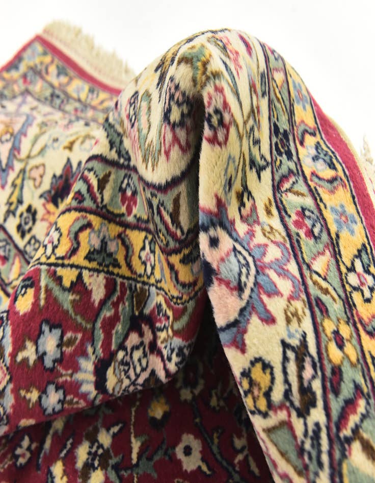 Detail image of  8' 5 x 11' 6  Hand Knotted Kashan Oriental Wool Rug