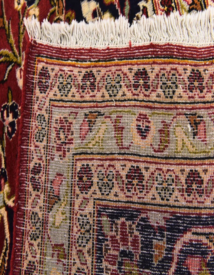 Detail image of  9' 8 x 13' 5  Hand Knotted Kashan Persian Wool Rug