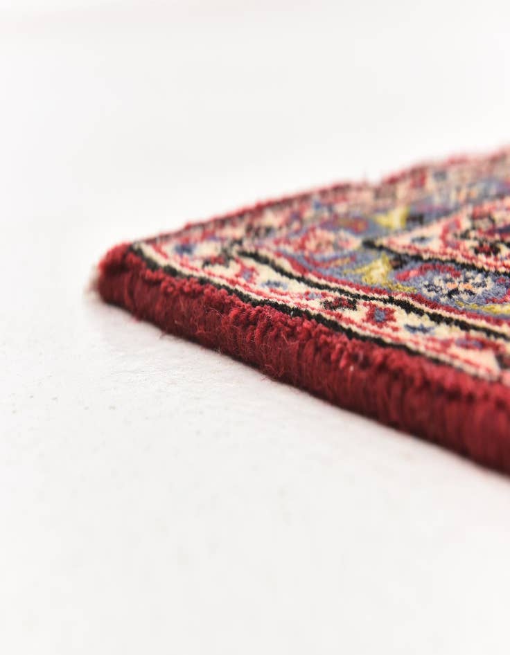 Detail image of  9' 7 x 13' 10  Hand Knotted Kashan Persian Wool Rug