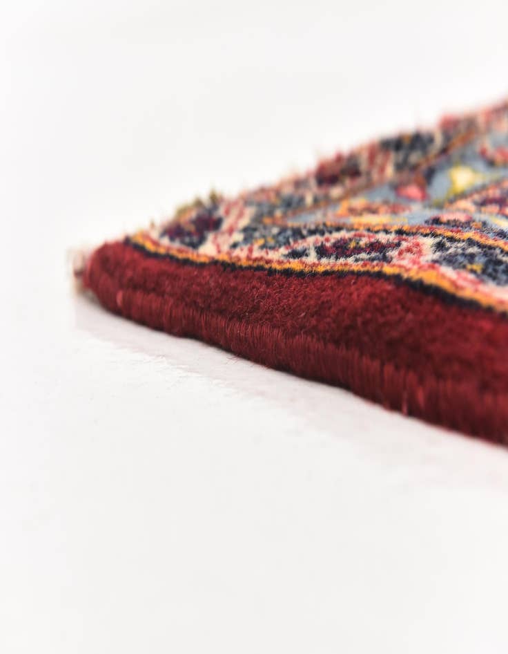 Detail image of  9' 7 x 13' 2  Hand Knotted Kashan Persian Wool Rug