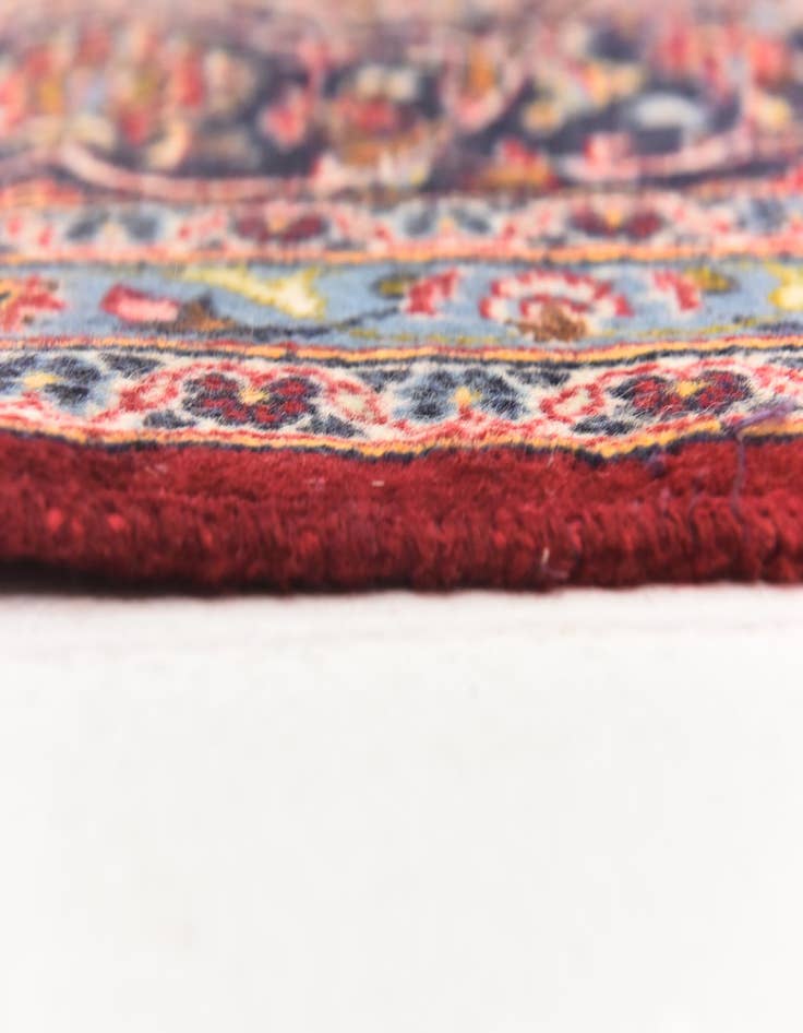 Detail image of  9' 7 x 13' 2  Hand Knotted Kashan Persian Wool Rug