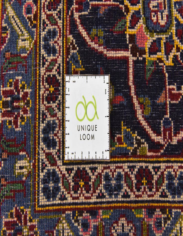 Detail image of  10' x 13'  Hand Knotted Kashan Persian Wool Rug