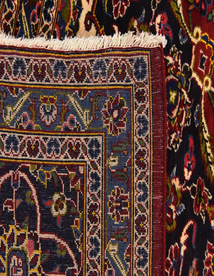 Detail image of  10' x 13'  Hand Knotted Kashan Persian Wool Rug