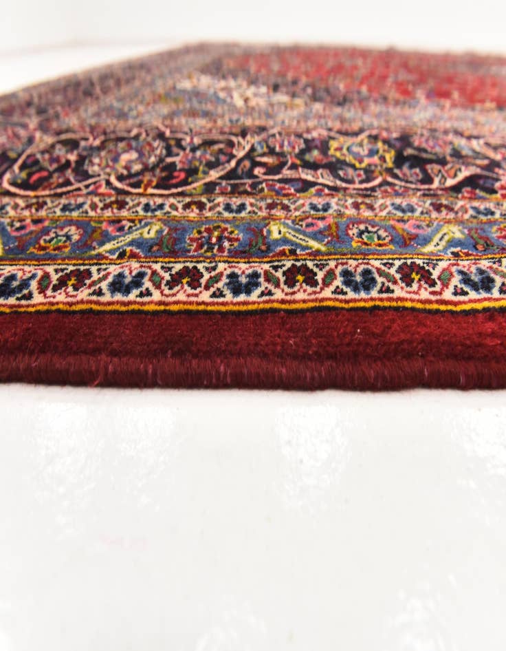 Detail image of  10' x 13'  Hand Knotted Kashan Persian Wool Rug