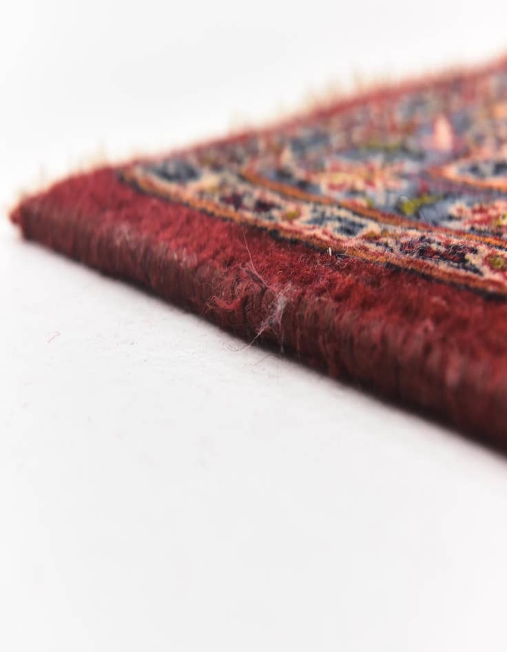 Detail image of  9' 9 x 12' 6  Hand Knotted Kashan Persian Wool Rug