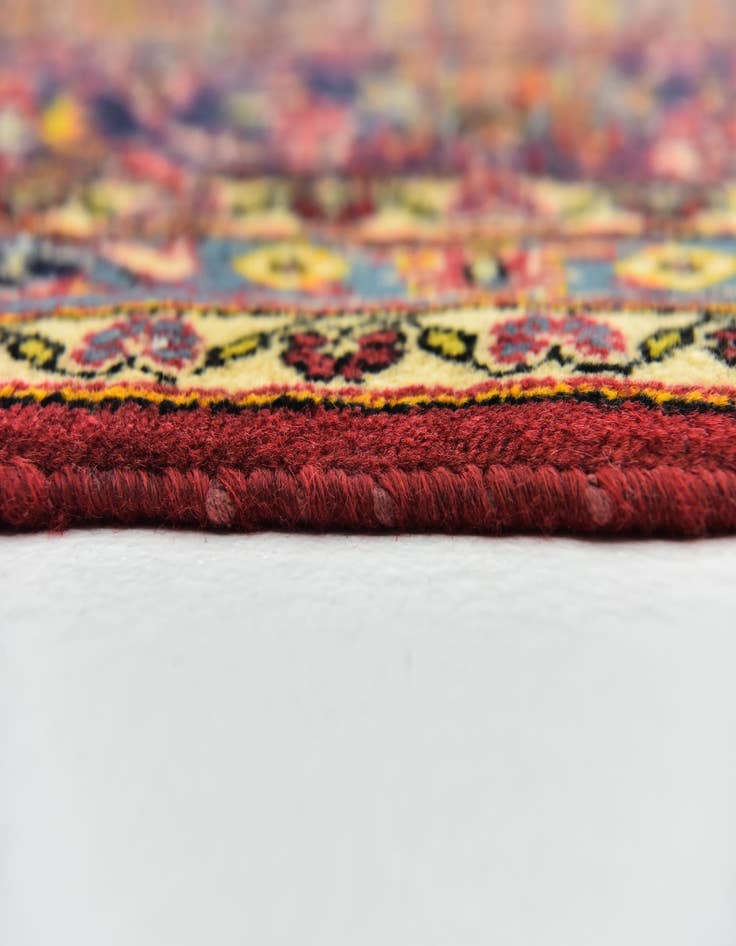 Detail image of  9' 7 x 13' 2  Hand Knotted Kashan Persian Wool Rug