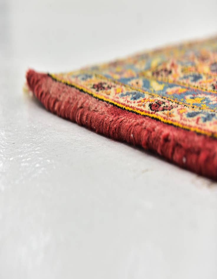 Detail image of  9' 9 x 13'  Hand Knotted Kashan Persian Wool Rug