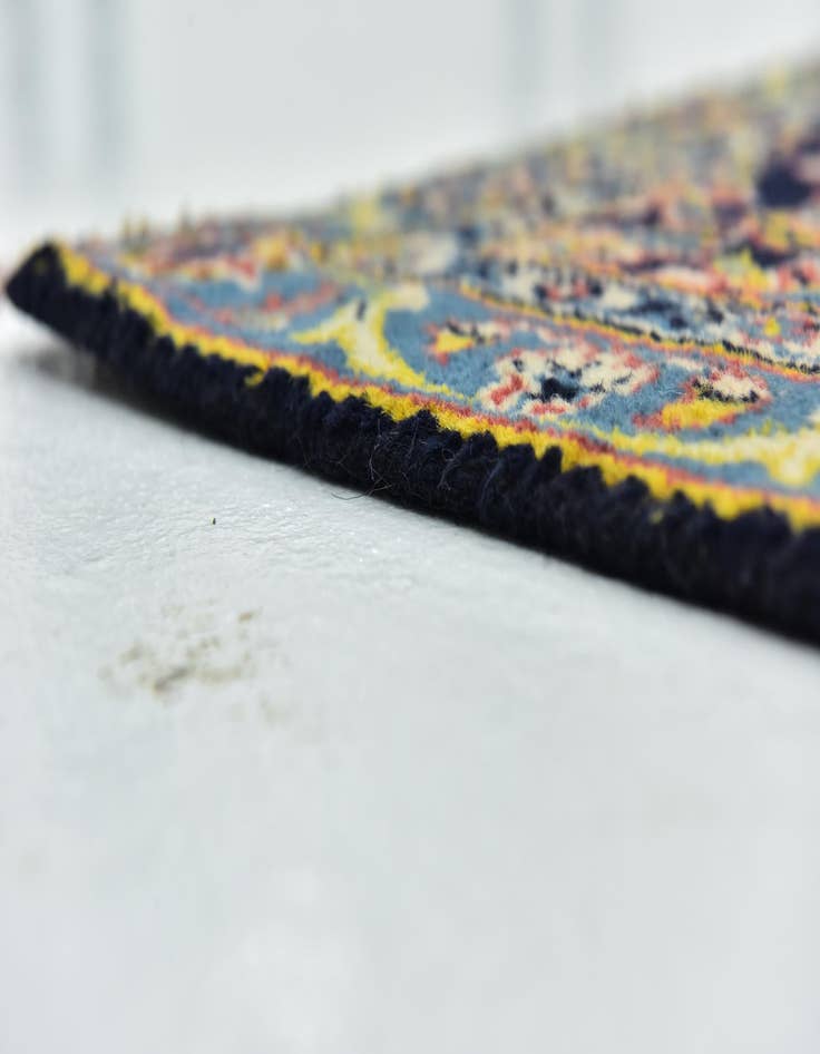 Detail image of  9' 7 x 12' 10  Hand Knotted Kashan Persian Wool Rug