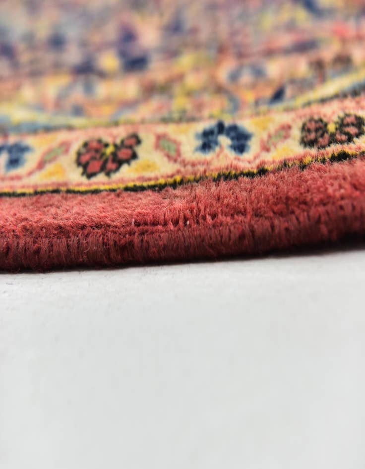 Detail image of  9' 6 x 14' 2  Hand Knotted Kashan Persian Wool Rug