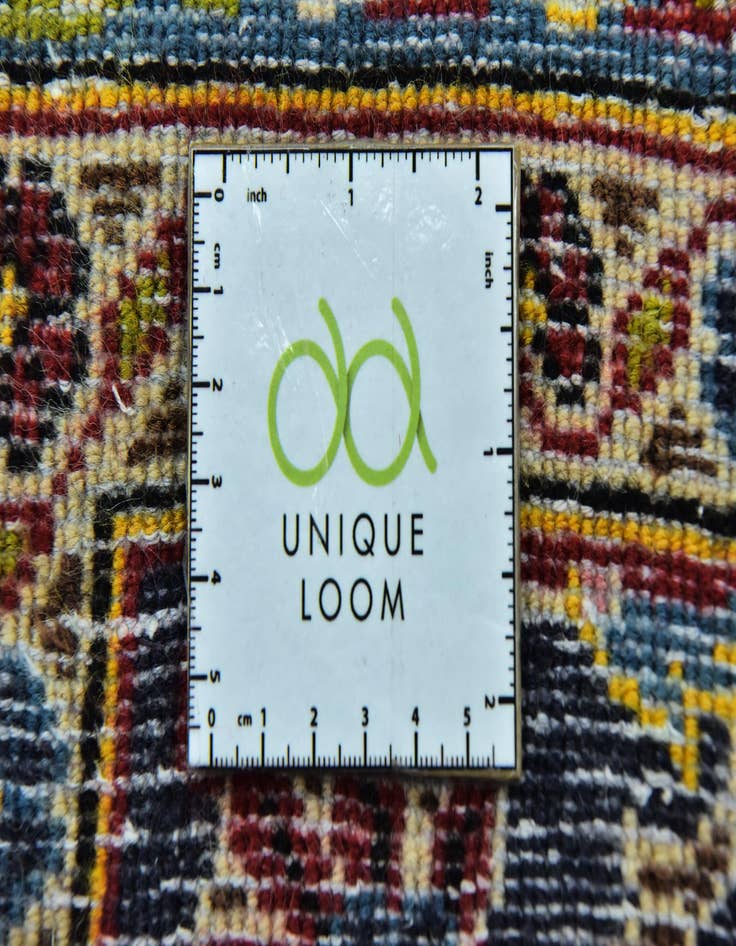 Detail image of  9' 7 x 13'  Hand Knotted Kashan Persian Wool Rug