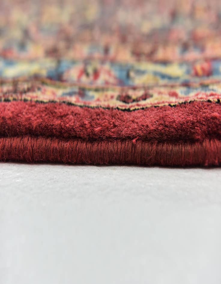 Detail image of  9' 7 x 13'  Hand Knotted Kashan Persian Wool Rug