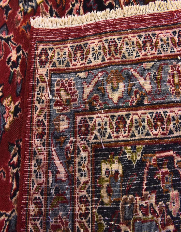 Detail image of  10' x 12' 7  Hand Knotted Kashan Persian Wool Rug