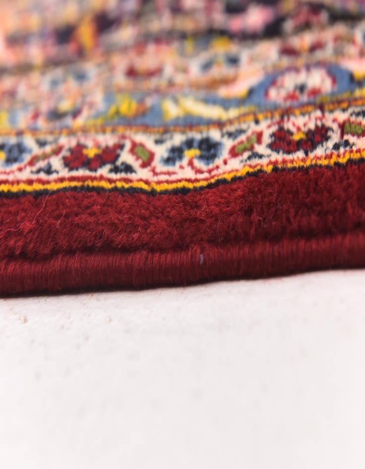 Detail image of  9' 8 x 12' 7  Hand Knotted Kashan Persian Wool Rug