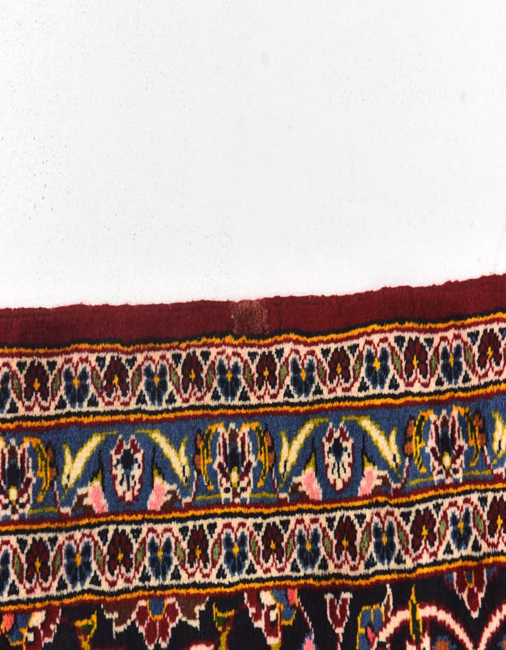 Detail image of  9' 8 x 12' 7  Hand Knotted Kashan Persian Wool Rug