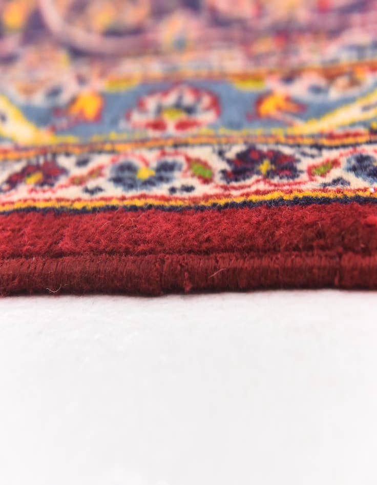 Detail image of  9' 9 x 13' 2  Hand Knotted Kashan Persian Wool Rug