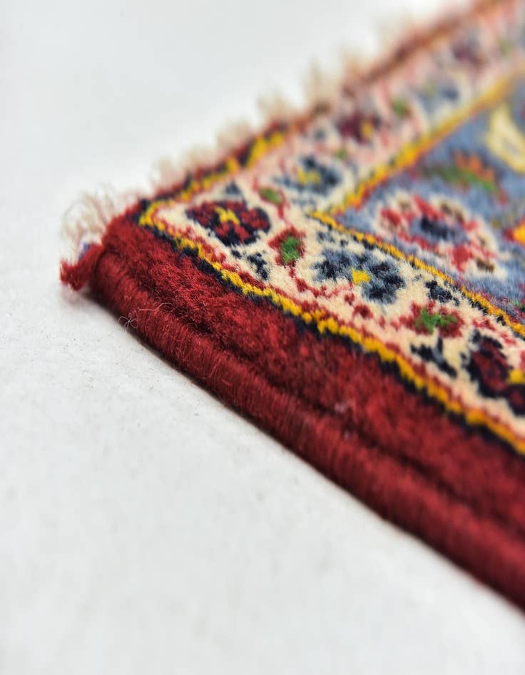 Detail image of  9' 9 x 13'  Hand Knotted Kashan Persian Wool Rug