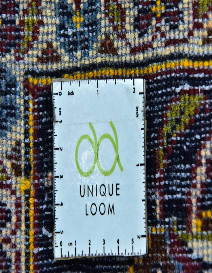 Detail image of  9' 9 x 13'  Hand Knotted Kashan Persian Wool Rug