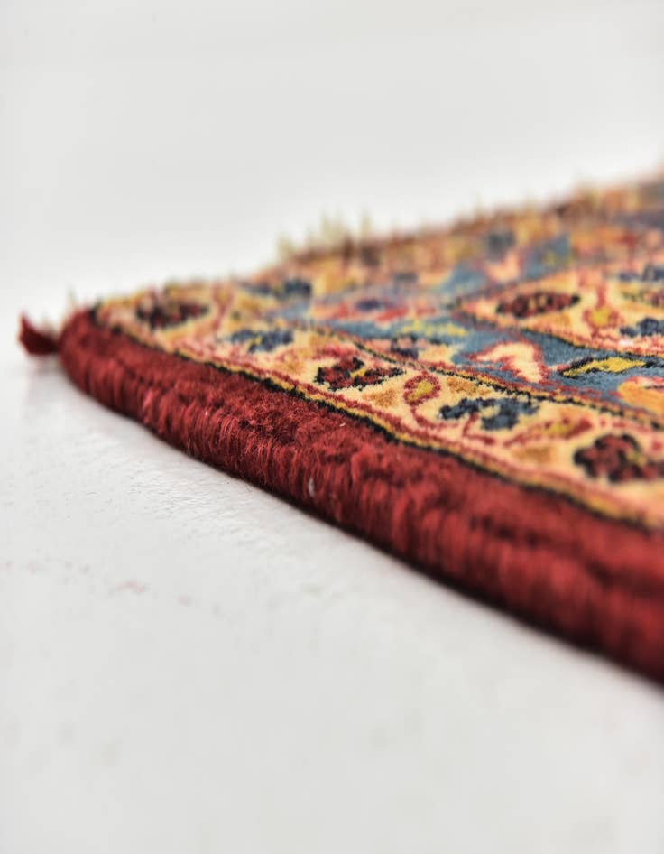 Detail image of  9' 7 x 13' 3  Hand Knotted Kashan Persian Wool Rug