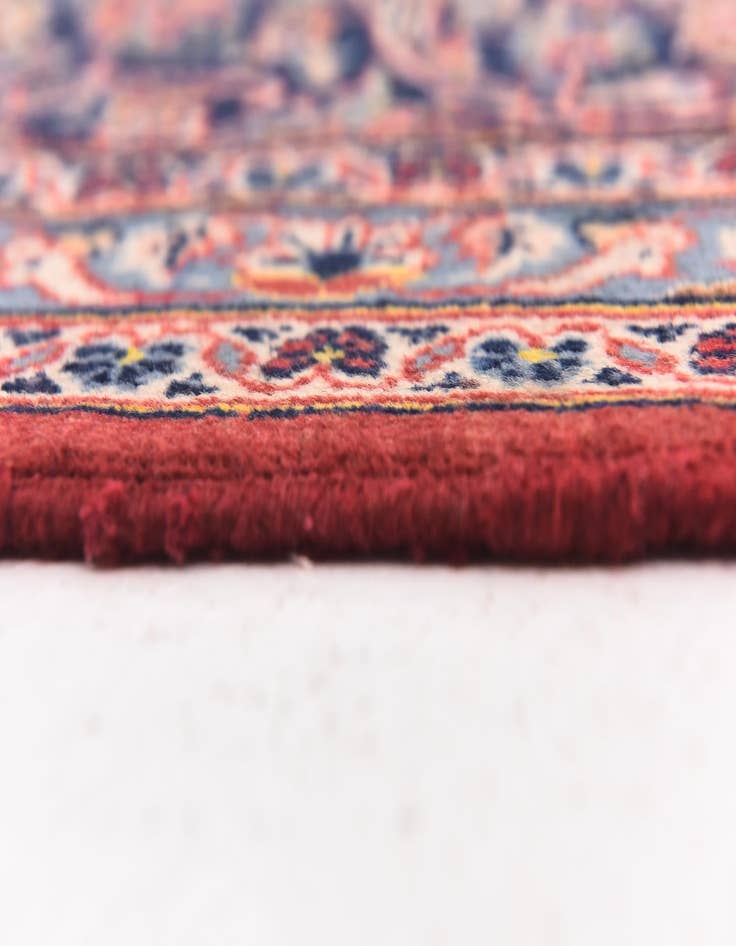 Detail image of  9' 8 x 12' 10  Hand Knotted Kashan Persian Wool Rug