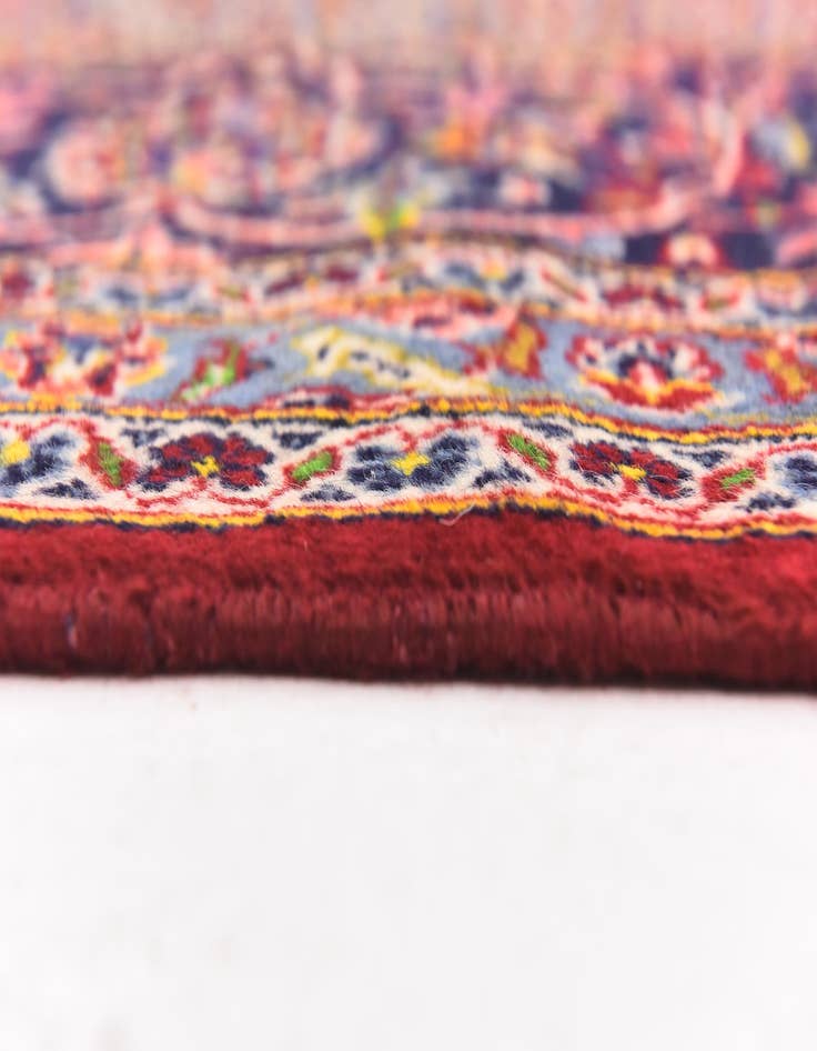 Detail image of  9' 7 x 13'  Hand Knotted Kashan Persian Wool Rug