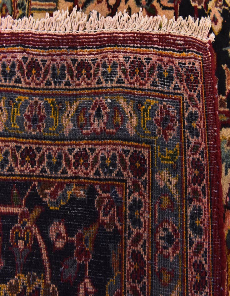 Detail image of  9' 9 x 13' 4  Hand Knotted Kashan Persian Wool Rug