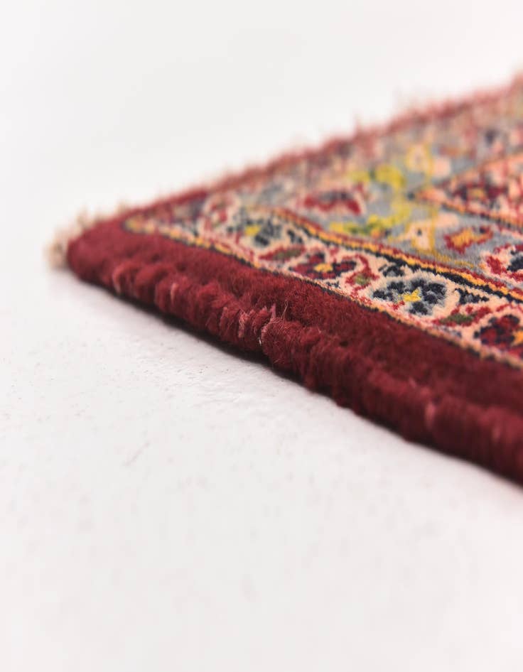 Detail image of  9' 9 x 13' 4  Hand Knotted Kashan Persian Wool Rug