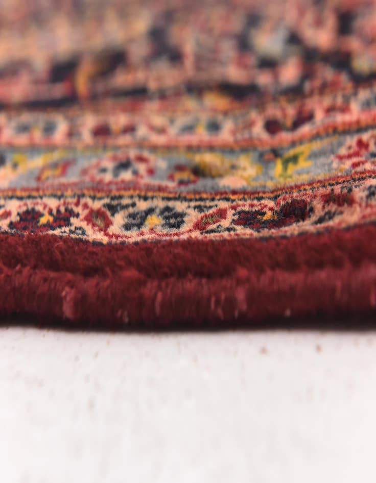 Detail image of  9' 9 x 13' 4  Hand Knotted Kashan Persian Wool Rug