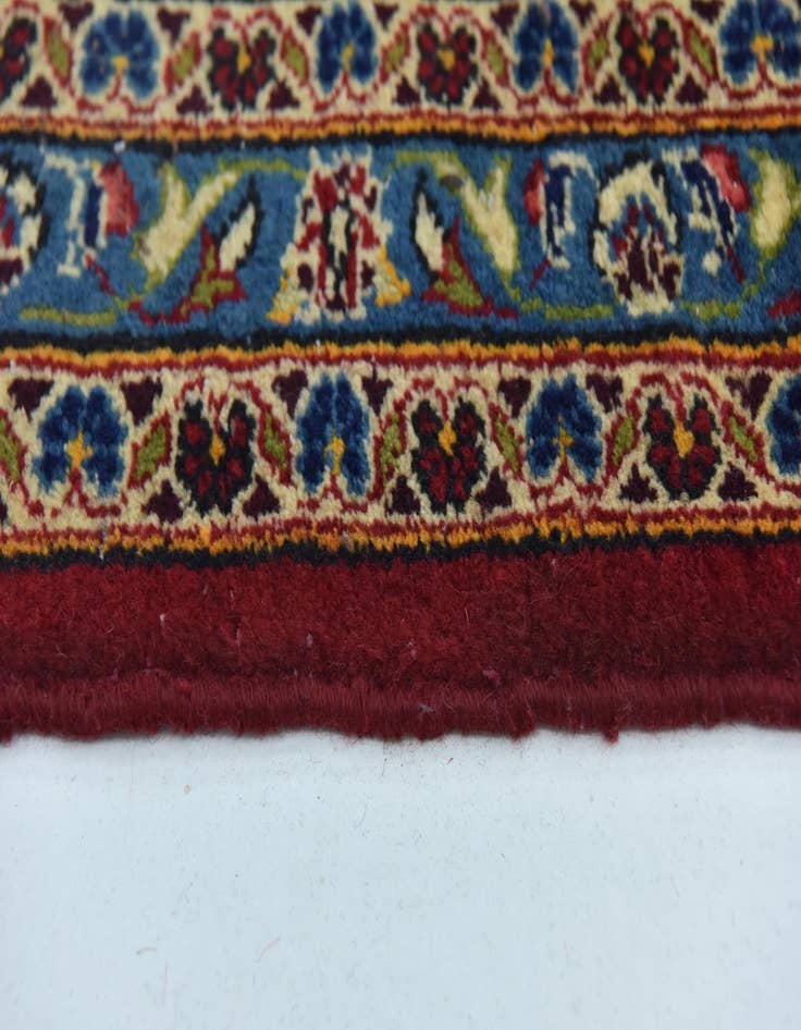 Detail image of  10' x 12' 10  Hand Knotted Kashan Persian Wool Rug